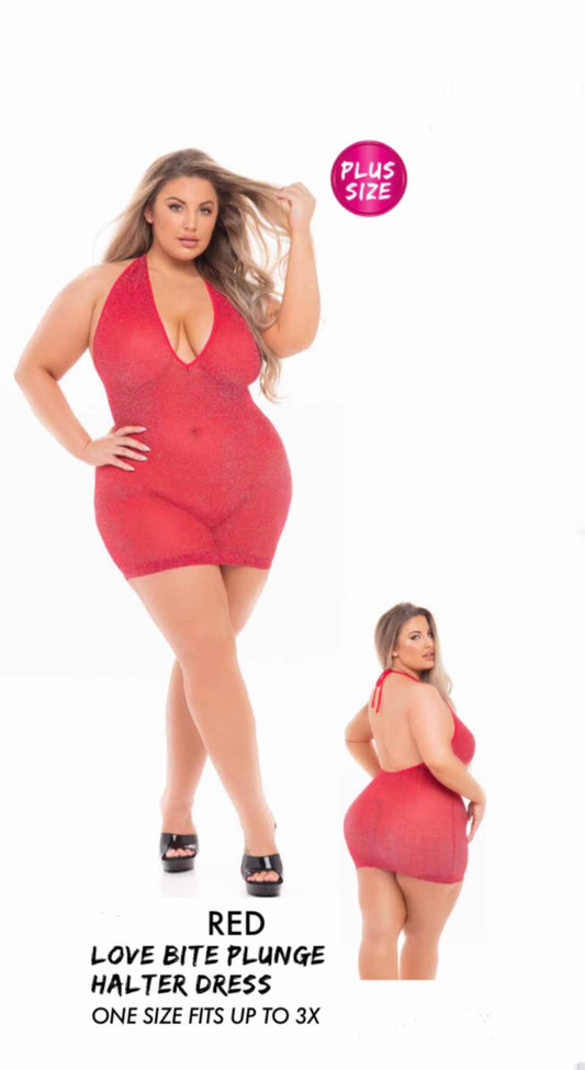 Plus Size Halter Dress / Lingerie