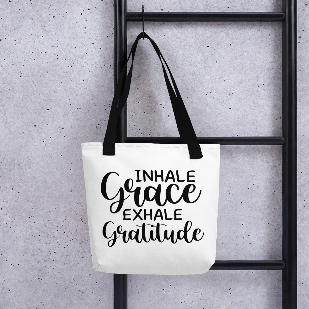 Tote Bag / Inhale Grace Exhale Gratitude