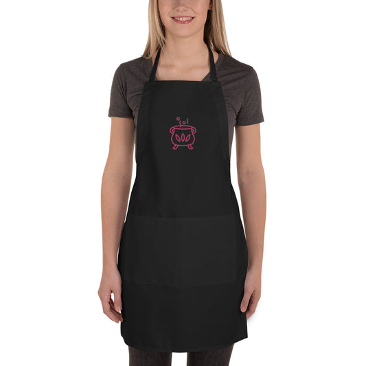 Pot Cooking Embroidered Apron