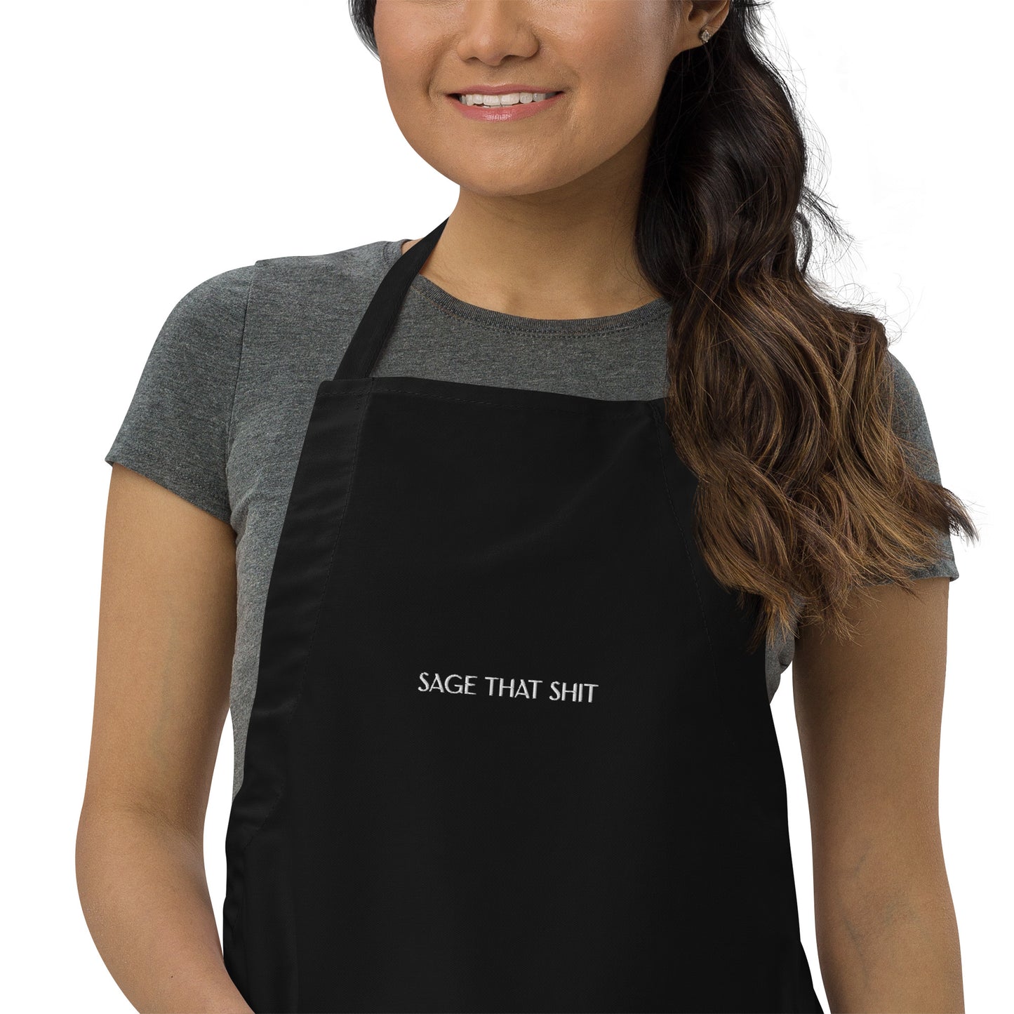 Sage That Shit Embroidered Apron