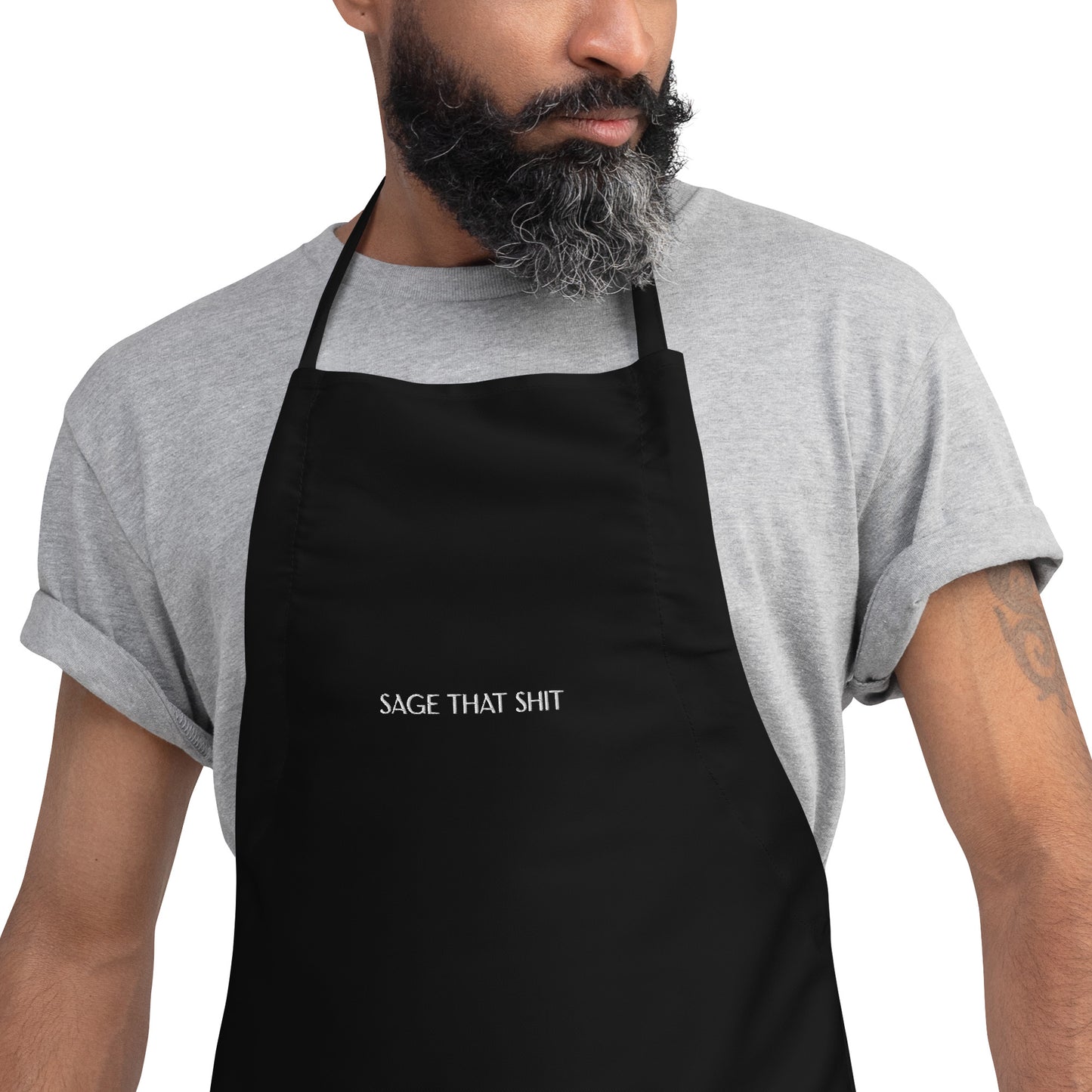 Sage That Shit Embroidered Apron