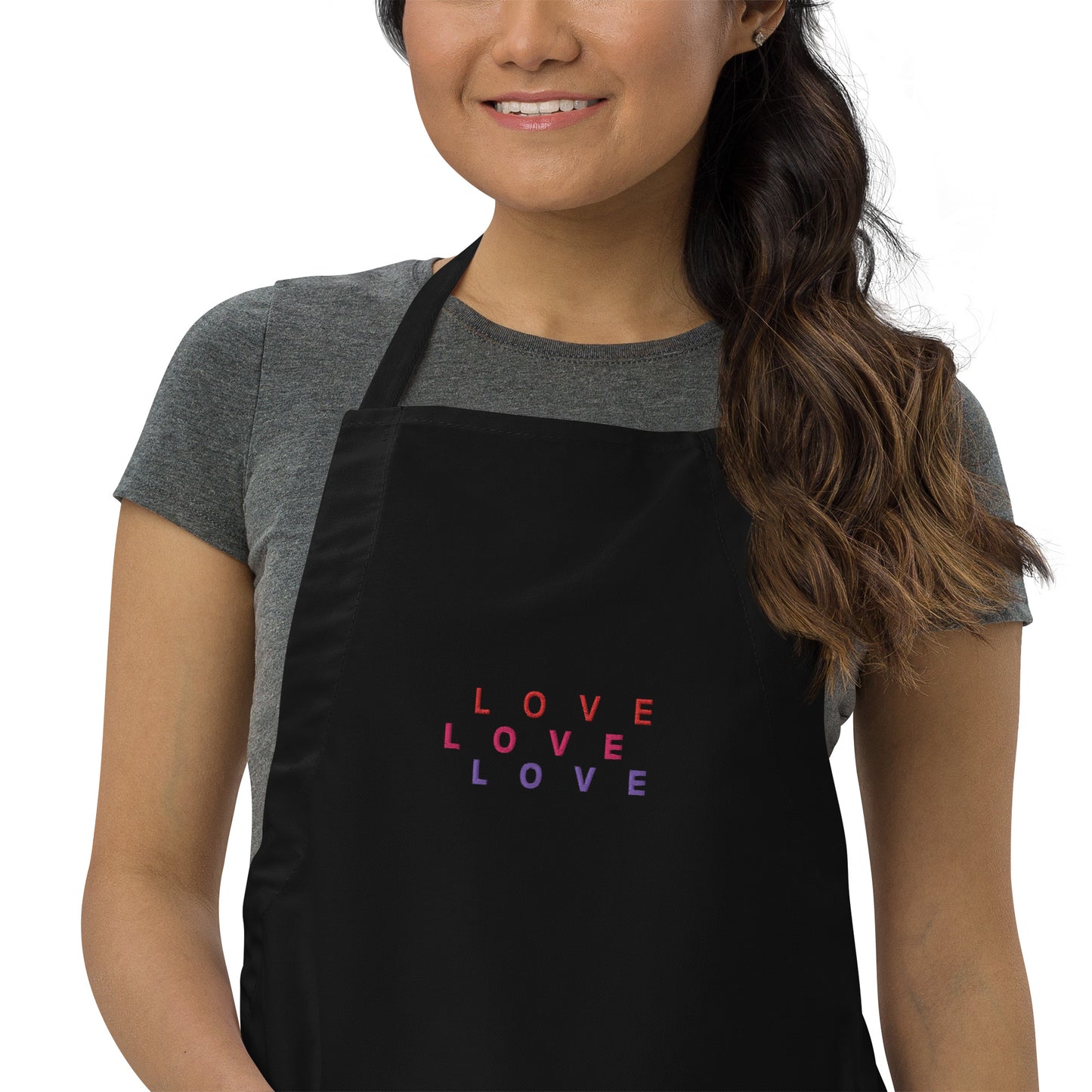 LOVE Embroidered Apron