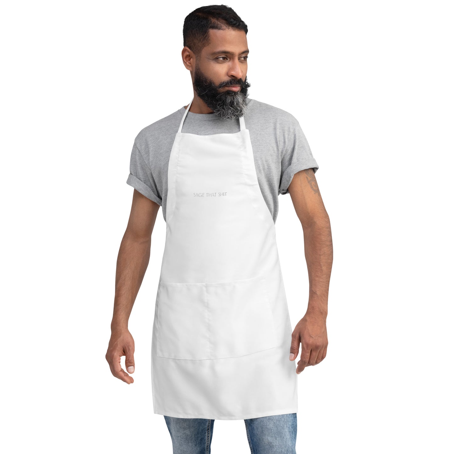 Sage That Shit Embroidered Apron