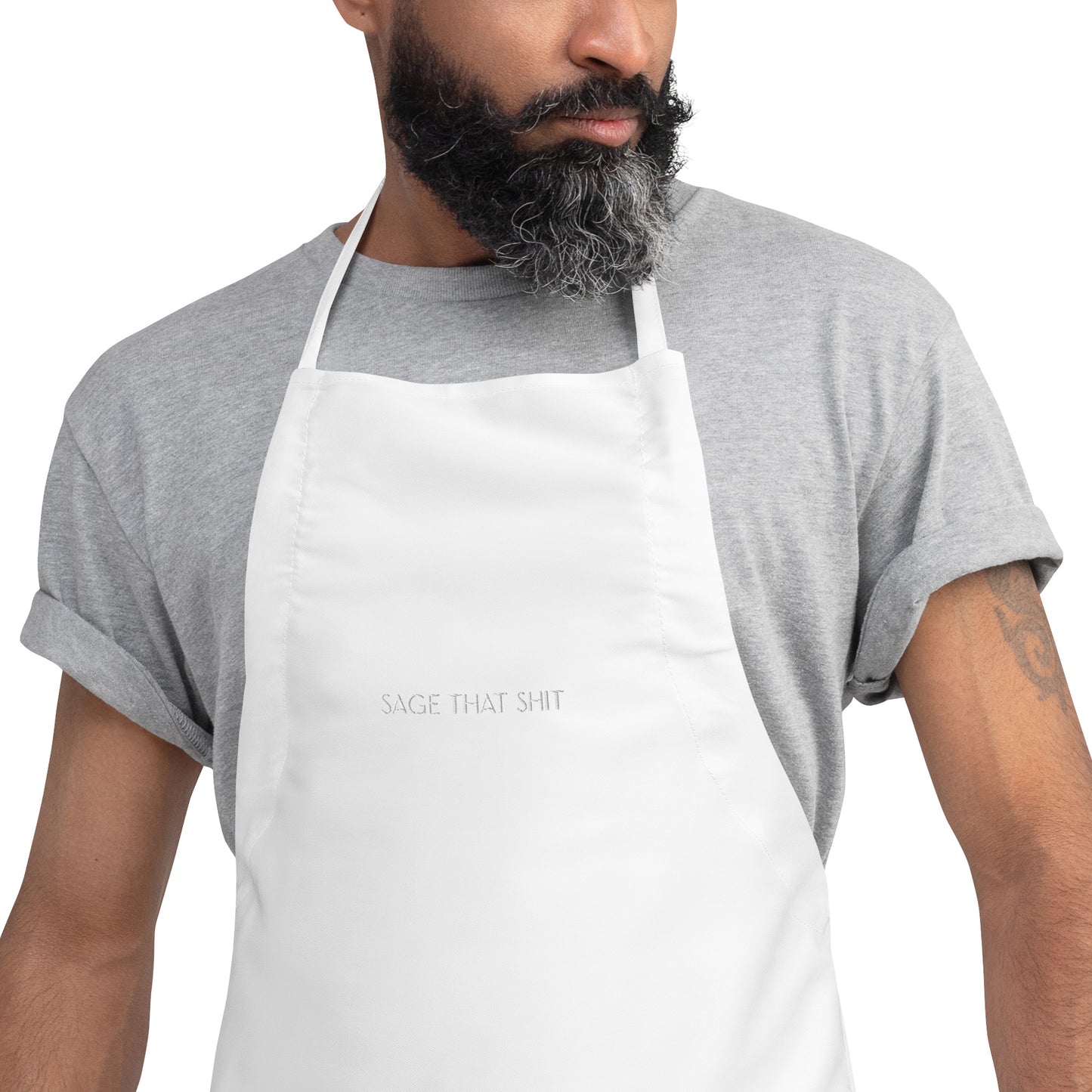 Sage That Shit Embroidered Apron