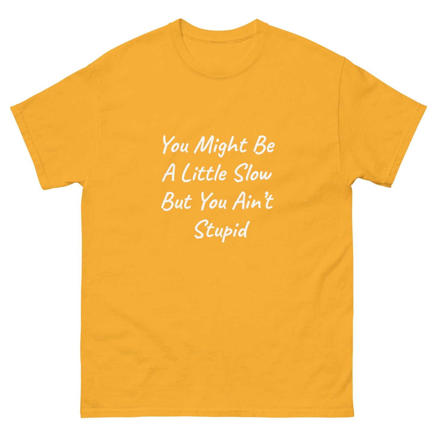 Unisex Classic Tee / You Might Be A Little Slow But You Ain’t Stupid