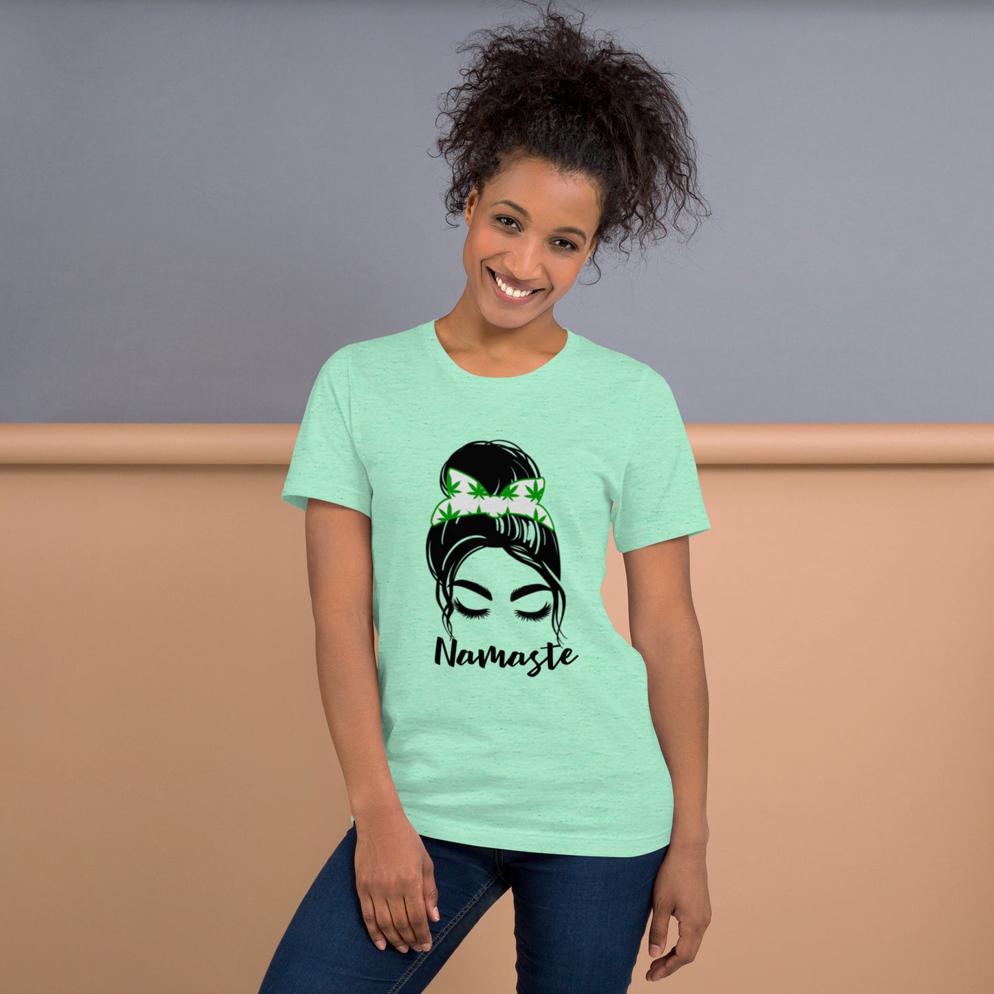 Unisex T-Shirt / Girl With A Bun Namaste