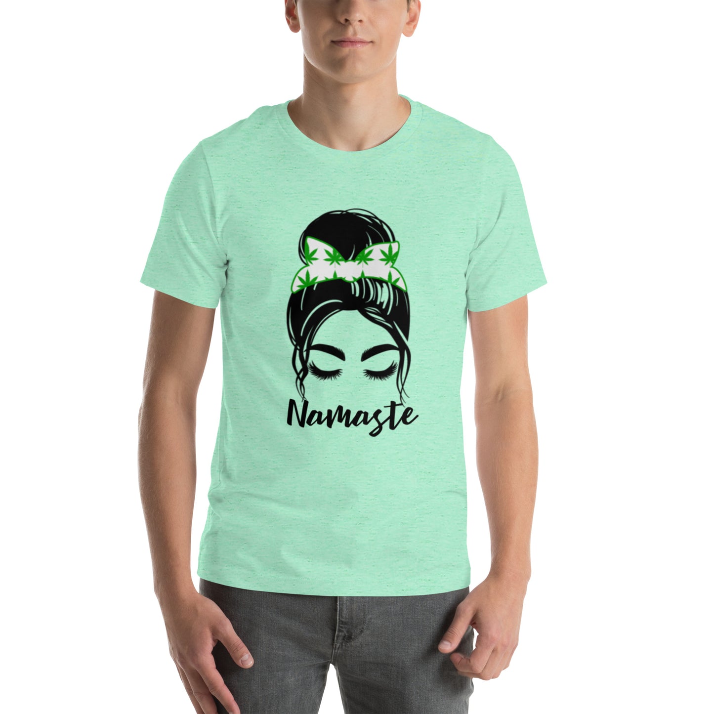 Unisex T-Shirt / Girl With A Bun Namaste