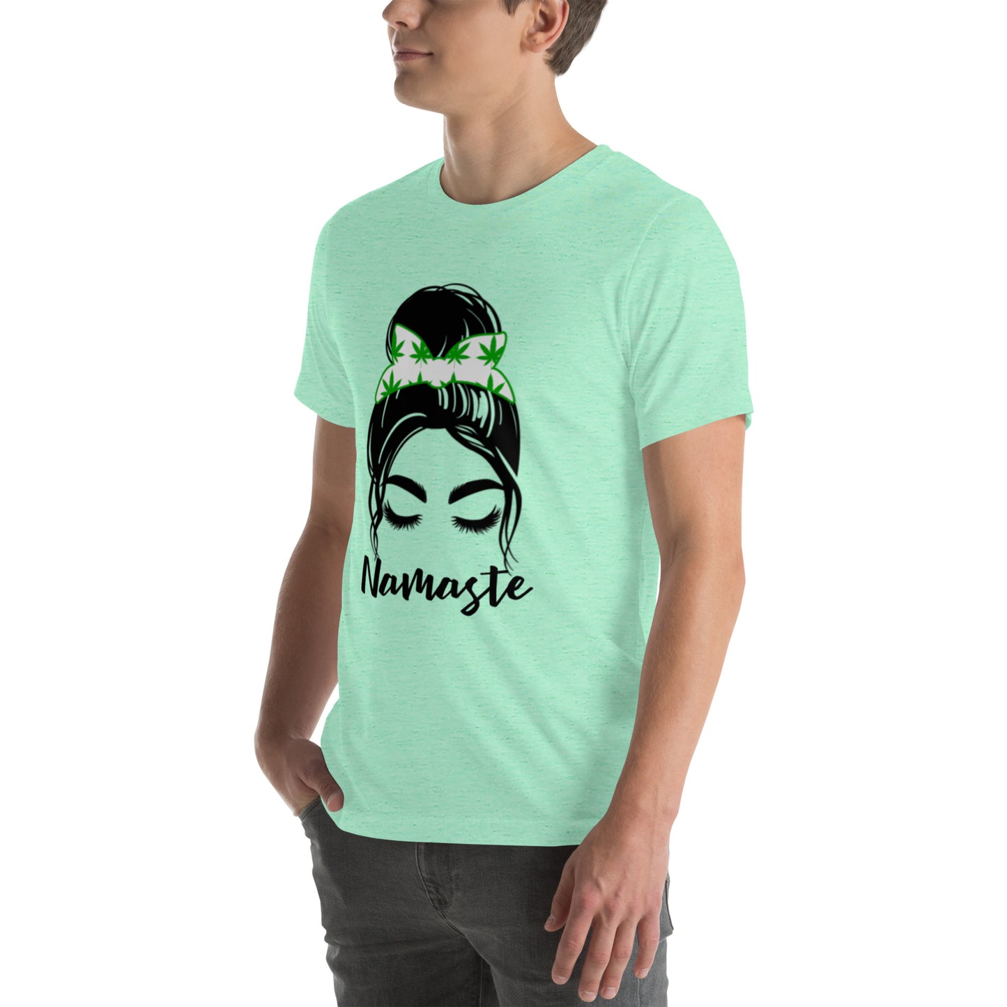 Unisex T-Shirt / Girl With A Bun Namaste