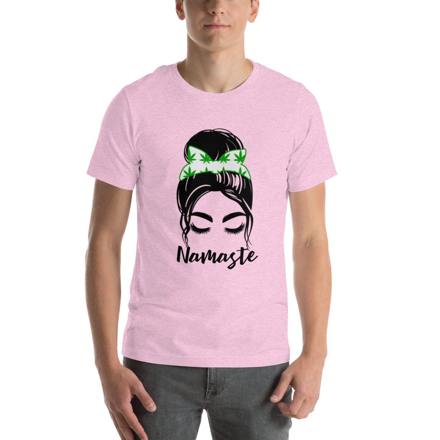 Unisex T-Shirt / Girl With A Bun Namaste