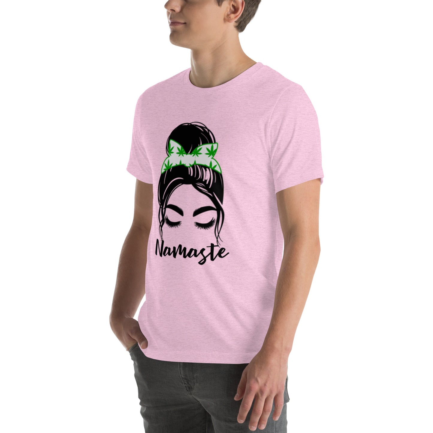 Unisex T-Shirt / Girl With A Bun Namaste