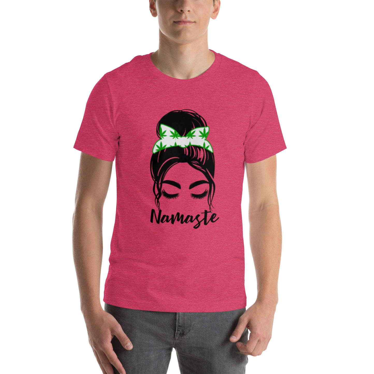 Unisex T-Shirt / Girl With A Bun Namaste