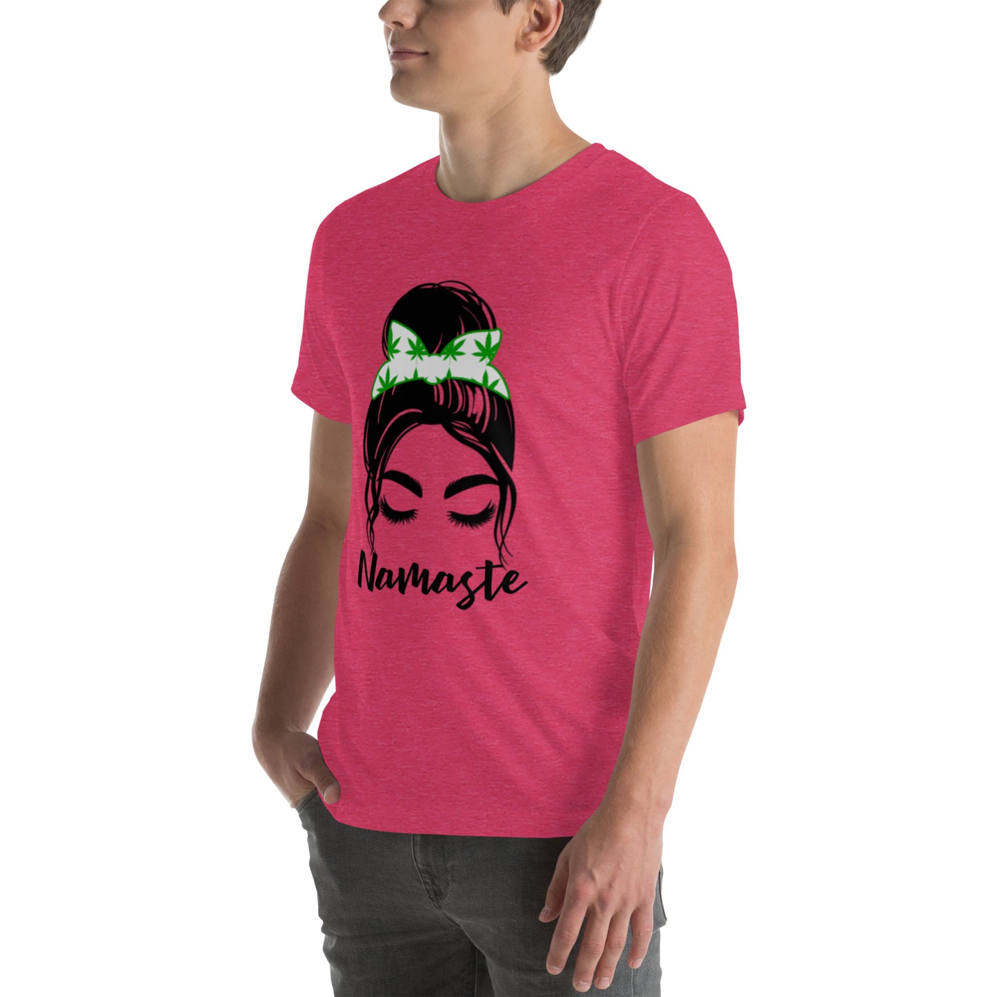 Unisex T-Shirt / Girl With A Bun Namaste