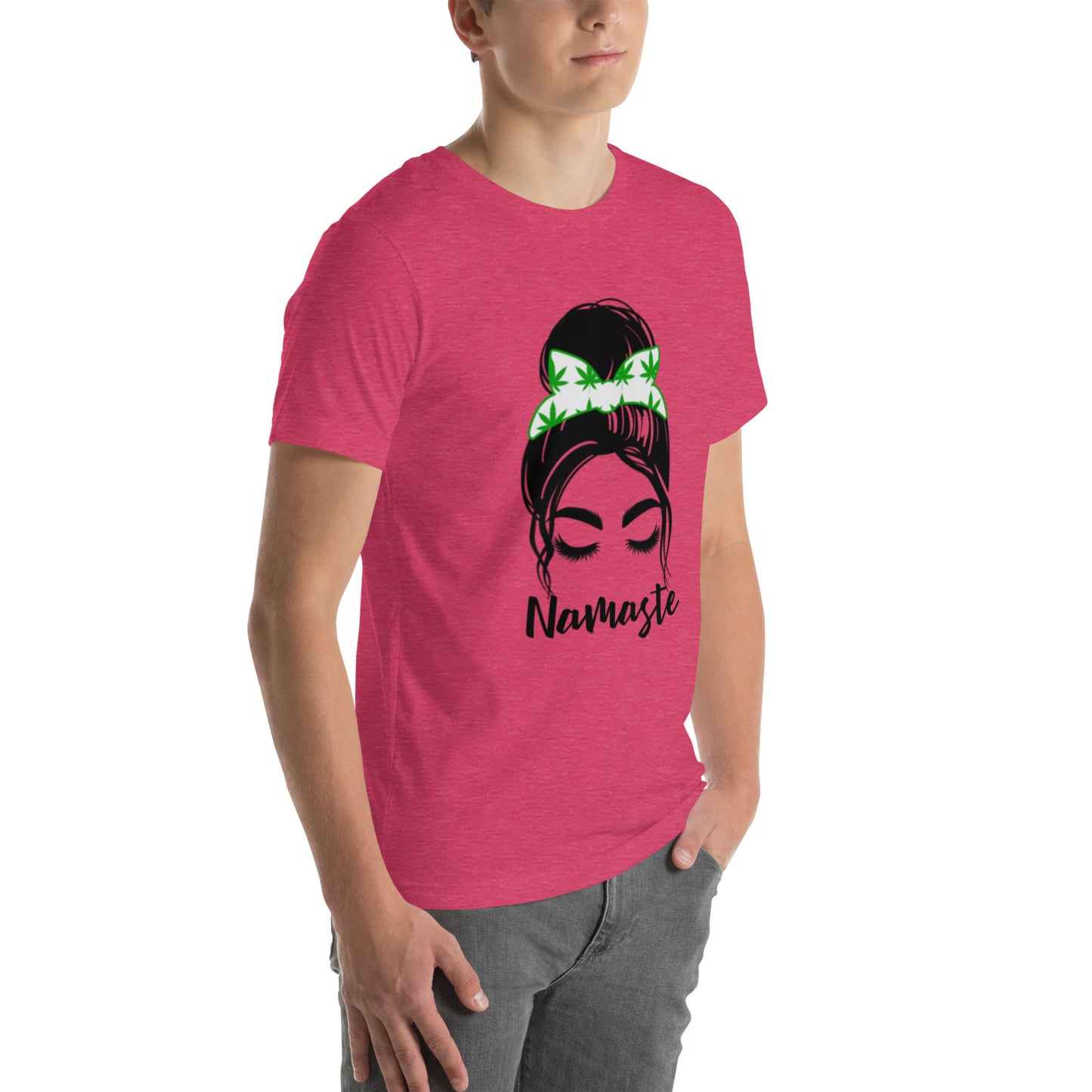 Unisex T-Shirt / Girl With A Bun Namaste