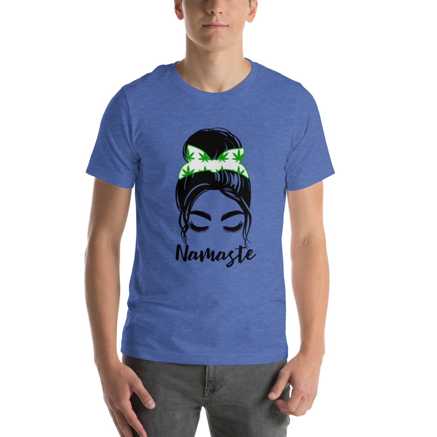 Unisex T-Shirt / Girl With A Bun Namaste