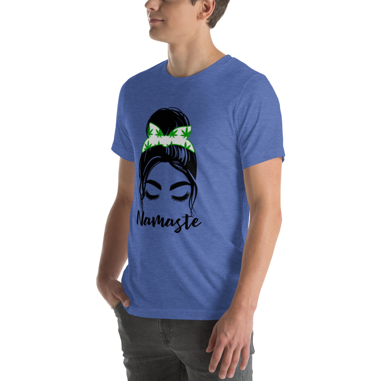 Unisex T-Shirt / Girl With A Bun Namaste