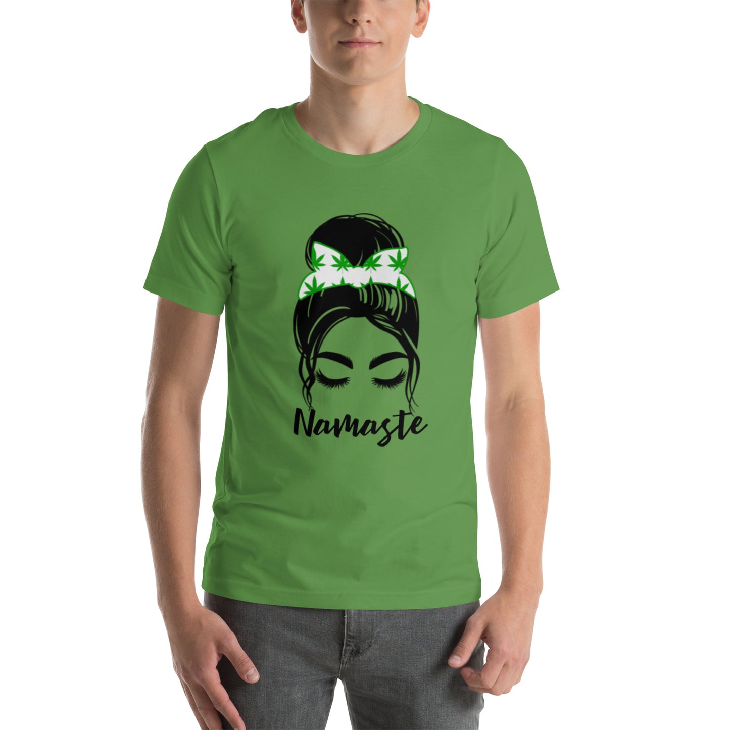 Unisex T-Shirt / Girl With A Bun Namaste