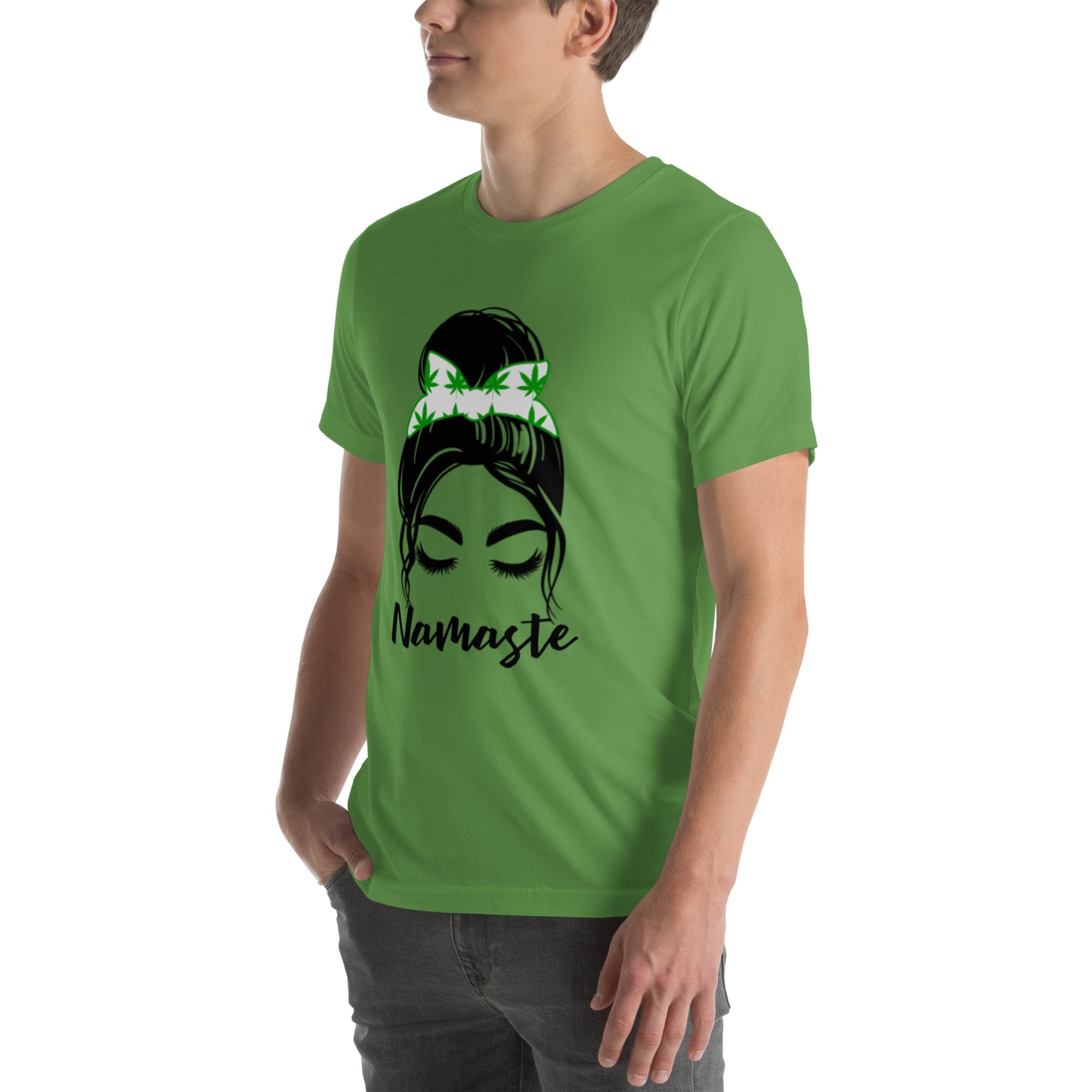 Unisex T-Shirt / Girl With A Bun Namaste