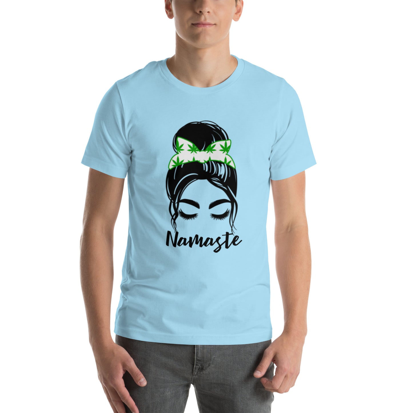 Unisex T-Shirt / Girl With A Bun Namaste