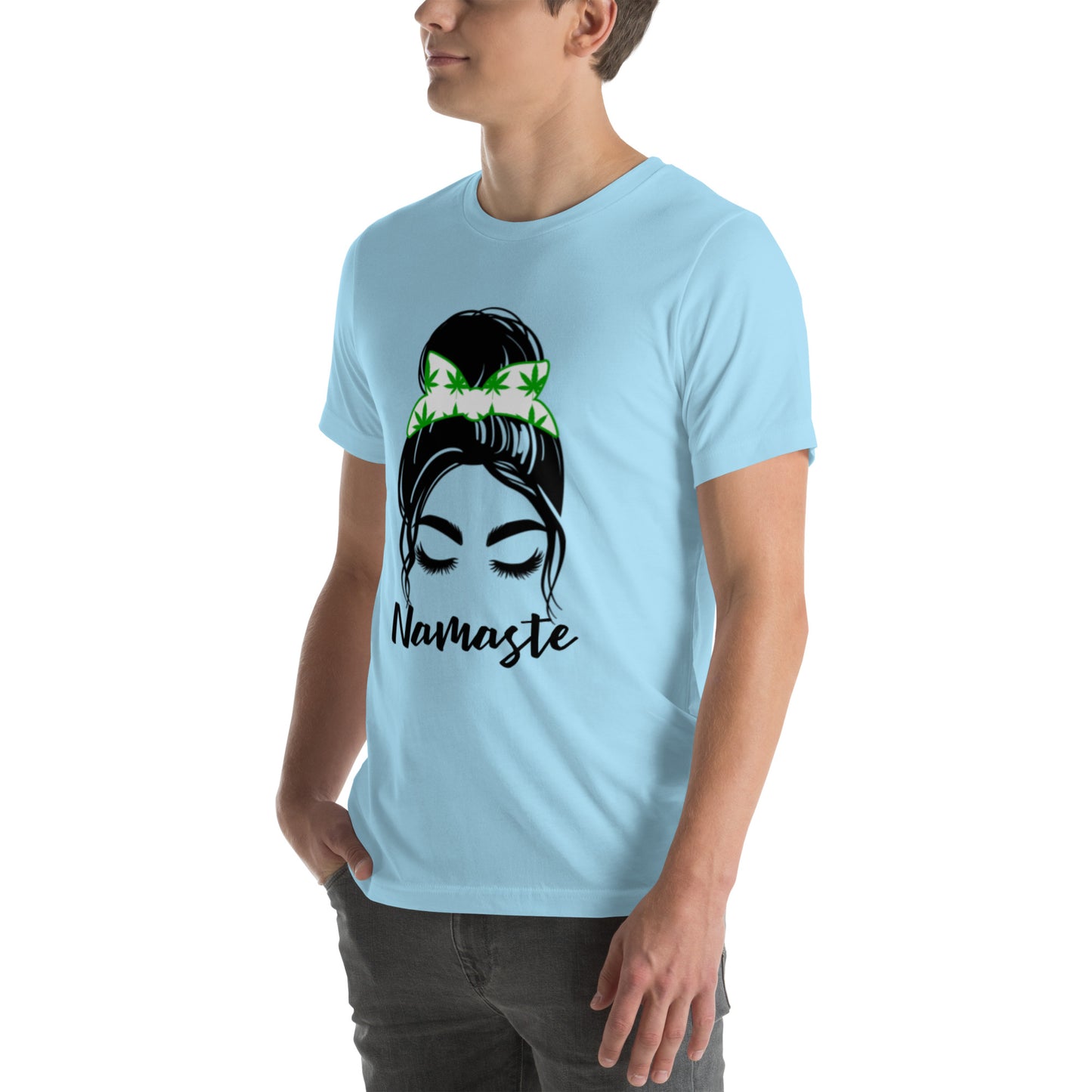 Unisex T-Shirt / Girl With A Bun Namaste