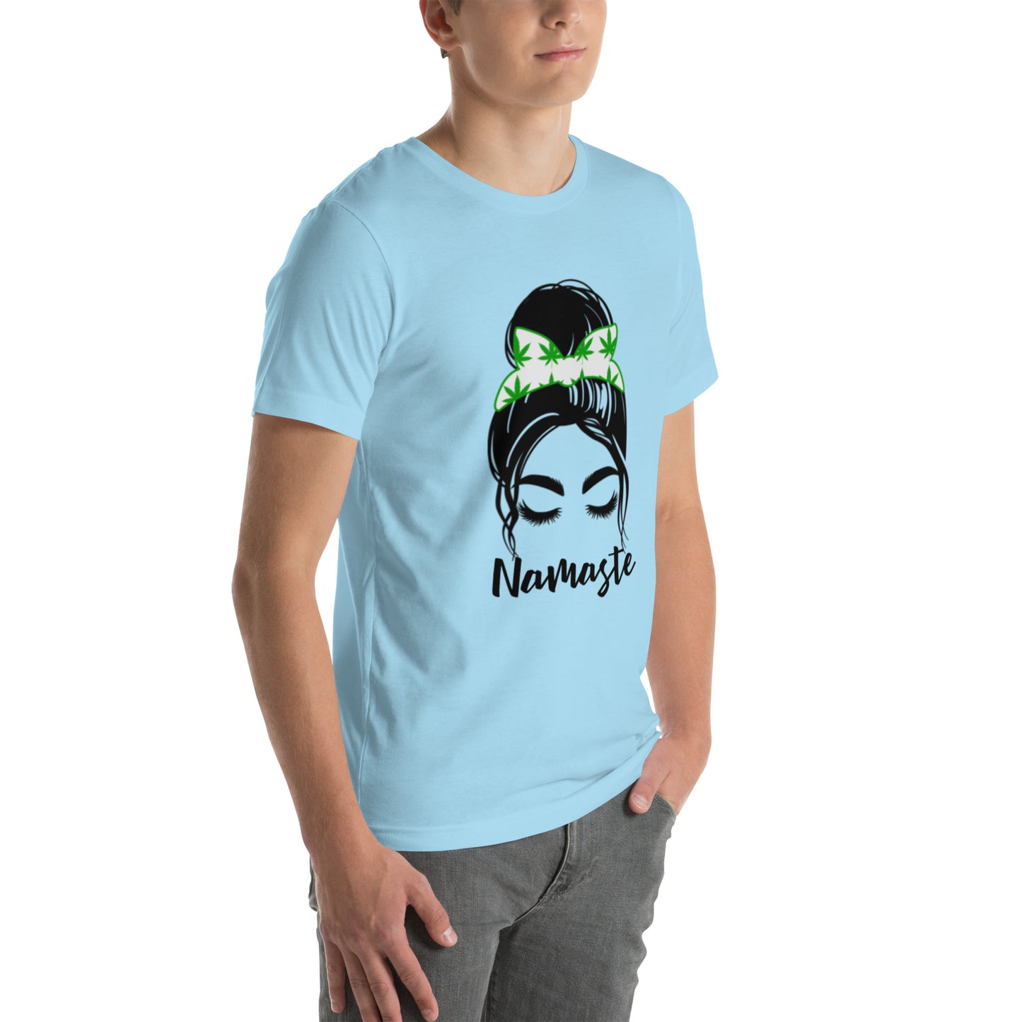 Unisex T-Shirt / Girl With A Bun Namaste