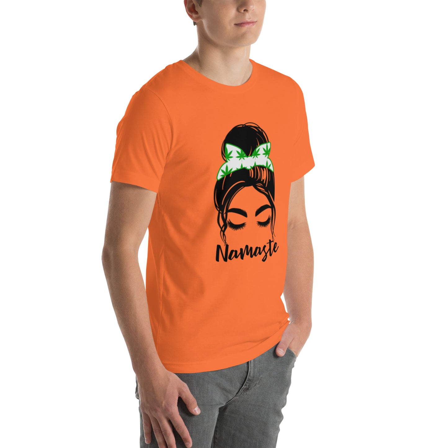 Unisex T-Shirt / Girl With A Bun Namaste