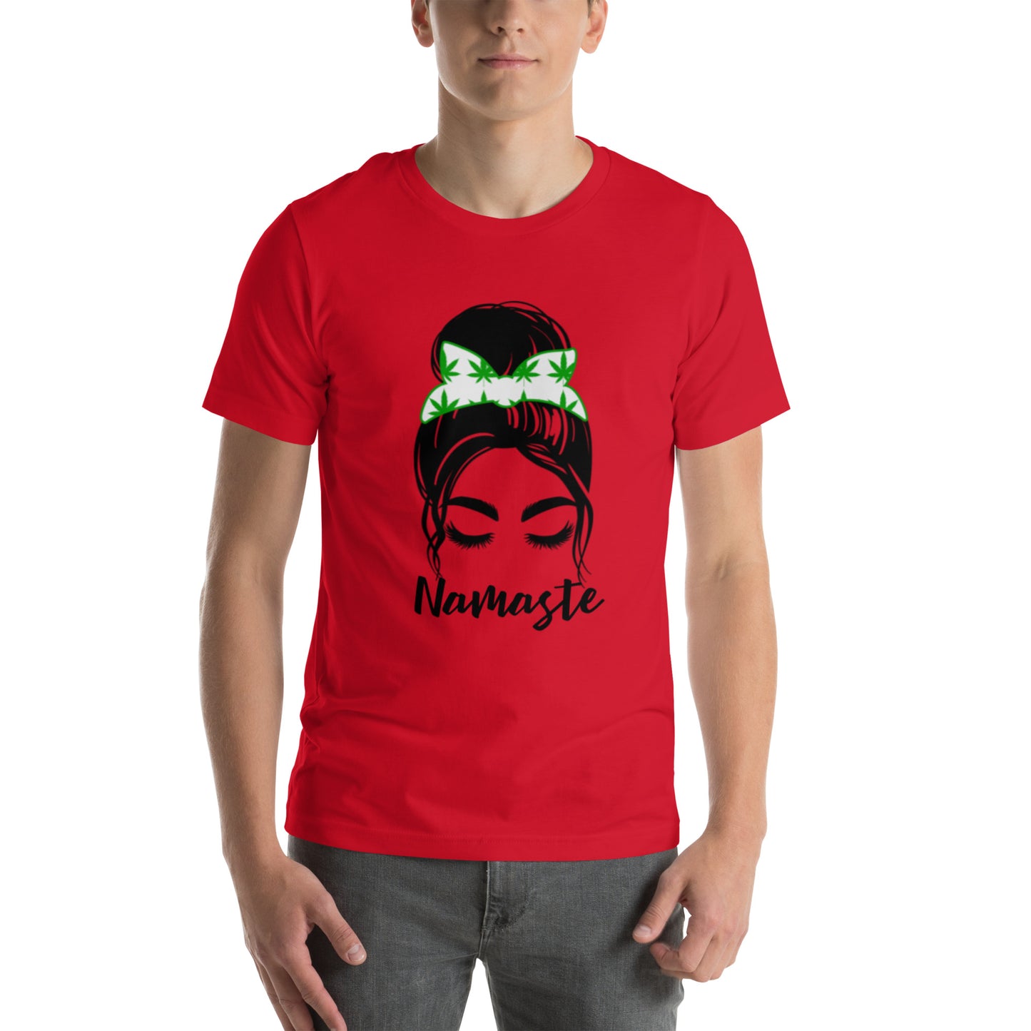 Unisex T-Shirt / Girl With A Bun Namaste