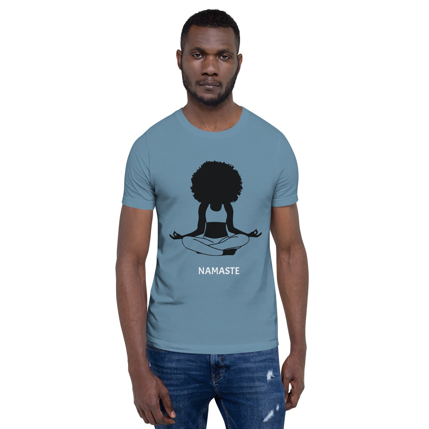 Unisex T-Shirt / Girl Meditating Namaste