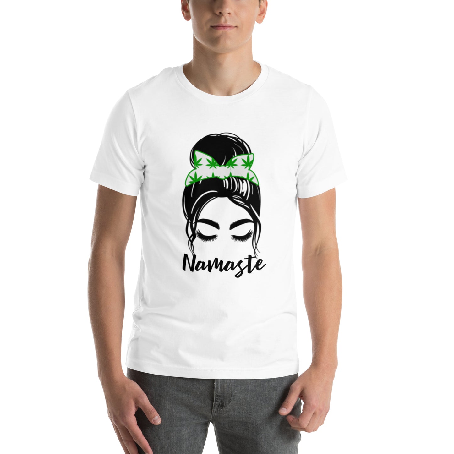 Unisex T-Shirt / Girl With A Bun Namaste